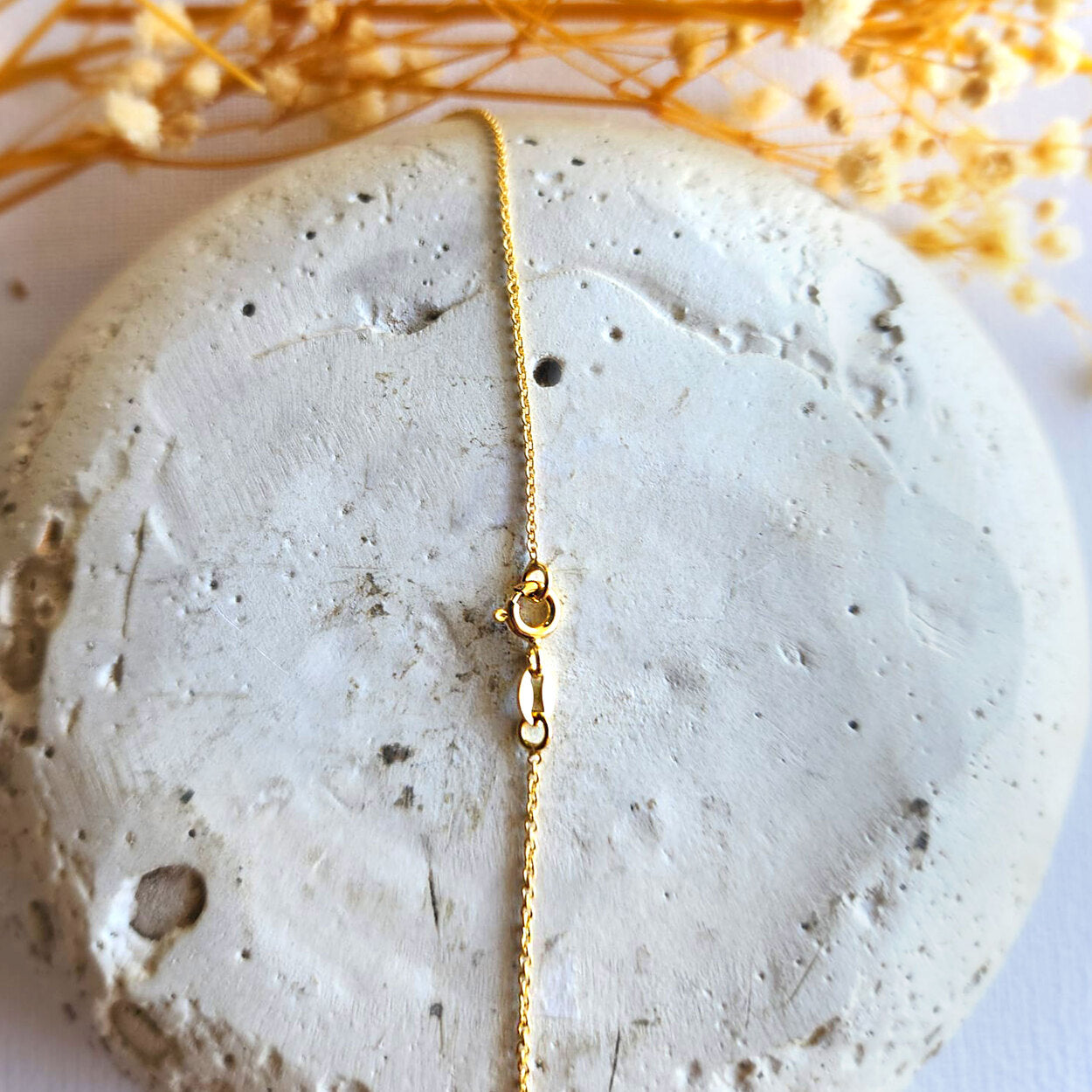 14K Gold Cable Chain Necklace – 42 cm